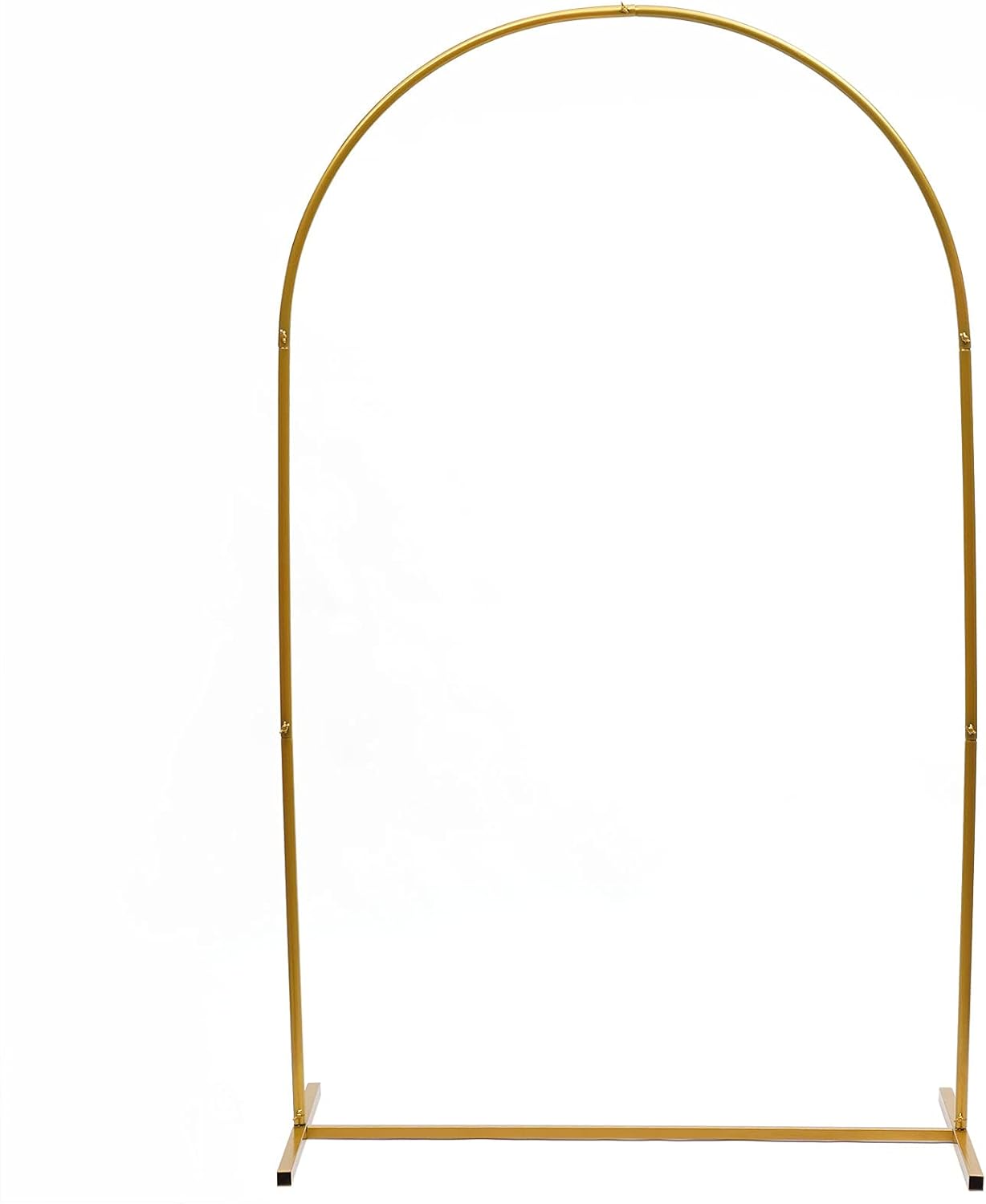 CNCEST Gold Mesh Metal Wedding Arch Artificial Flower Arch Decor Metal Wedding Archway Wrought Iron Backdrop Frame for Wedding Party Home Decoration (Gold-2x1.2m)