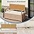 Outdoor Storage Bench with Cushion, 2-Person All-Weather PE Rattan Patio Bench with Backrest & Armrests, Waterproof Wicker Deck Box Seat for Garden, Porch, Poolside & Backyard, Metal Frame?Yellow
