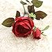 Produktbild Dragon868 Rose Künstliche Gefälschte Blumen Königliche Rosen Floral Hochzeit Bouquet Party Wohnkultur (Rot, Künstliche Blume)