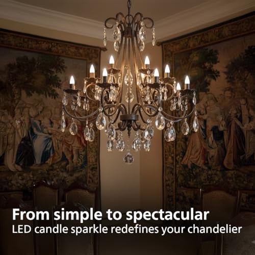 Image of PHILIPS 4W LED Frosted Candle Bulb | Warm White 3000K | E27 Base | Energy Efficient Decorative LED Light | Soft Glare-Free Illumination | Pack of 1