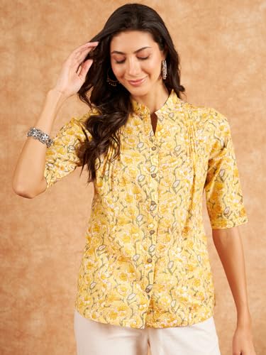 Image of Modeve Women Cotton Top for Summer
