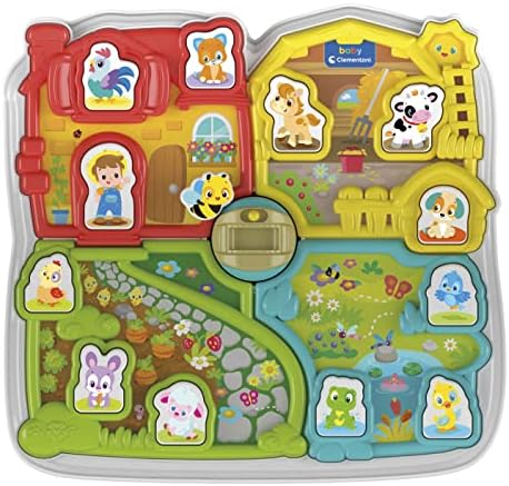Clementoni Gioco elettronico Bambini 1 Anno, playset Animali interattivo con filastrocche, Fattoria parlante bilingue Italiano/Inglese, Multicolore, 17671 Clementoni Gioco elettronico Bambini 1 Anno, playset Animali interattivo con filastrocche, Fattoria parlante bilingue Italiano/Inglese, Multicolore, 17671
