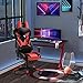 Vinsetto Silla Gaming Ergonómica Silla de Juegos Giratoria con Altura Ajustable Reposabrazos...