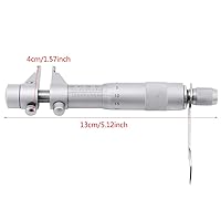 Vista 6 de Micrómetro interior, Calibre Vernier de acero inoxidable,Precisión de 0.000 in, Rango de medición de 0.197 in a 1.181 in,Calibre de herramienta