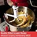 X Home 5 Quart Plastic Flex Edge Beater Compatible with Kitchenaid Bowl-Lift Stand Mixer, Paddle with Silicon Scraper, Dishwasher Safe Beater Blade Replacement
