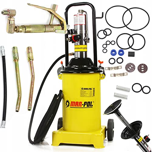 Marpol Ingrassatore/Lubrificatore Pneumatico 12 L con Ruote e Tubo 5 m