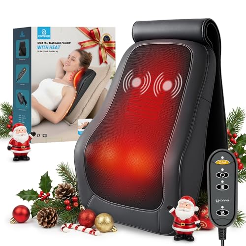 COMFIER Back Massager for Back Pain Deep Tissue 3D Shiatsu Neck Back Massager with Heat & Vibration...