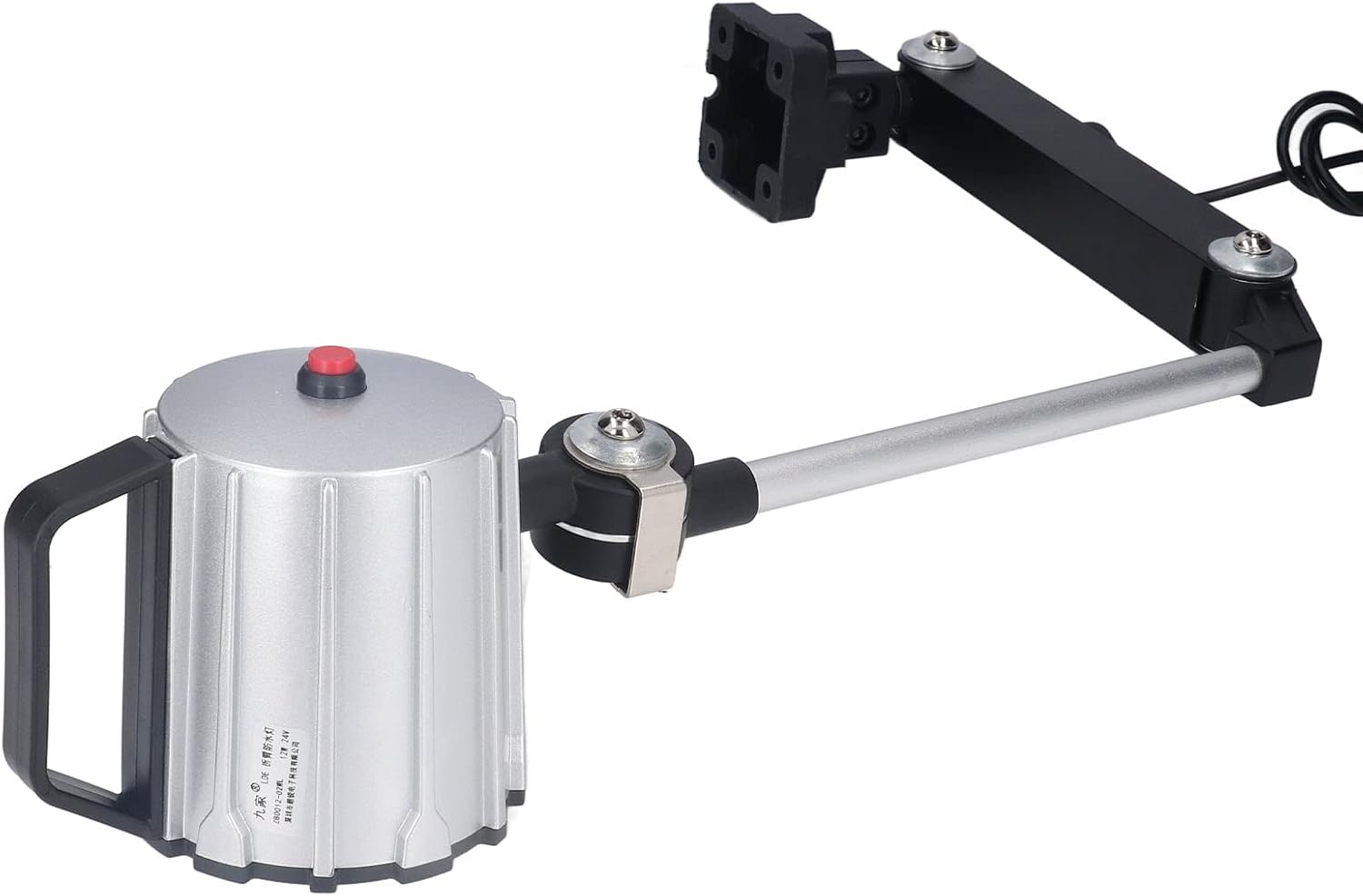 Yosoo LED Machine Work Light 12W 24V IP67 Aluminum Alloy Adjustable Long Arm for CNC Lathe Milling Drilling Machine Workshop