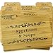 Cookbook People Wood Recipe Card Dividers 4x6 with Tabs