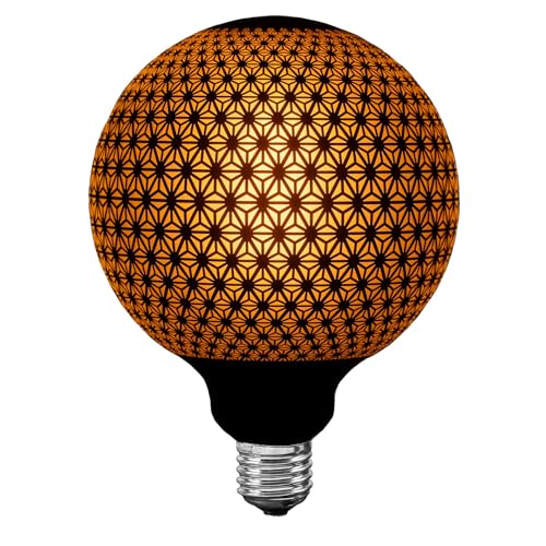 Festive Living 4.5" G125 Decorative LED Bulb, Edison Style Globe, 4W E26