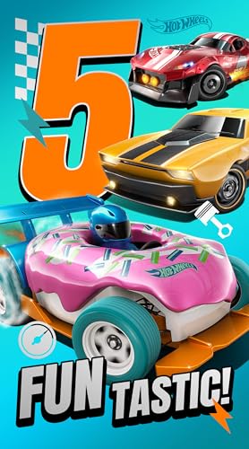 Hot Wheels Birthday Card for Age 5