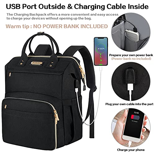 Jcdobest Lunch Bag Backpack, Insulated Cooler Backpack Lunch Box Laptop Backpack With Usb Port For Women Men Fits 15.6 Inch Laptop Blue #TOP3