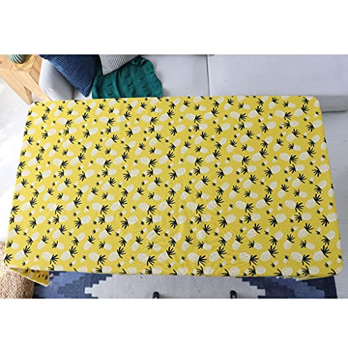 Nappe simple coton lin impression nappe ménage table basse couverture table rectangulaire 140x250 - 3