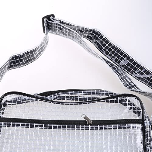 Clear Crossbody Bag, 13.77 X 9.84 X 3.14 Inch Anti-Static Cleanroom Engineer Bag For Semiconductor Cleanroom Clear Pvc Bags Tool Bags #TOP5