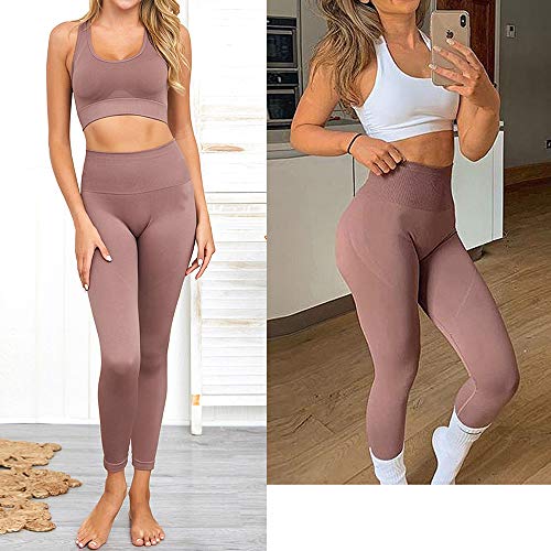 image for Jetjoy bbmee Yoga Outfits for Women 2 Piece Set,Workout High Waist Ath