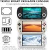 Consola de juegos Trimui Smart Pro, pantalla IPS de 4.96 pulgadas 720x1280, tarjeta TF de 64 GB incorporada, consola de videojuegos con batería de litio de 5000 mAh, compatible con múltiples emuladores, consola de juegos casual - Gris 4