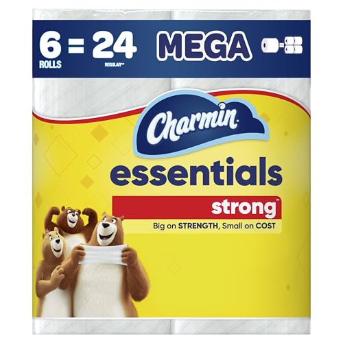 Charmin Essentials Strong Toilet Paper 6 Mega...