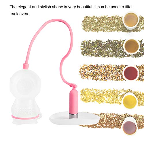Filtro colador de infusor de té de silicona innovador en forma de buzo para hacer té en casa(pink) - Imagen 3