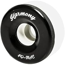Sure Grip Fomac Harmony Skates Indoor Wheels | Crafted with Vanathane Material | 57mm x 30mm - Hard Black Edge for Spins - Attractive, Stylish & Smooth Sliding Wheels | Made in USA Set of 8