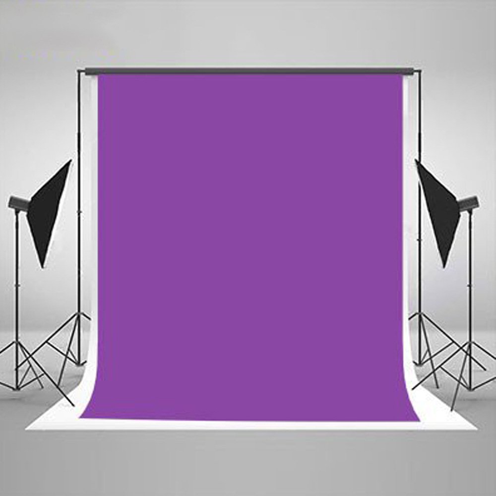 YCNET 2MX3M Purple Solid Cloth Photography Fabric Backdrop Non Woven Professional Portrait Video Shooting Background