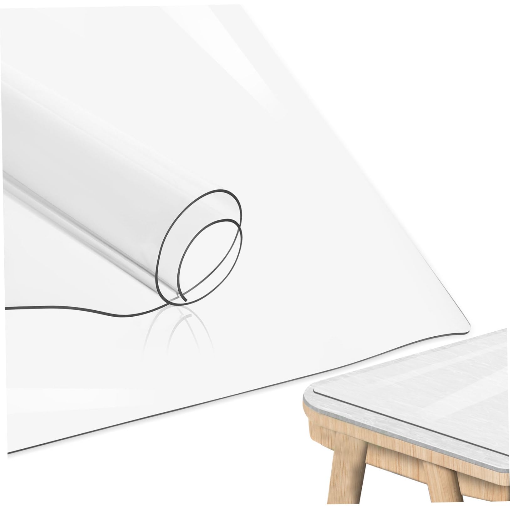 Nappe en PVC transparente COLLBATH 40x80cm de protection table