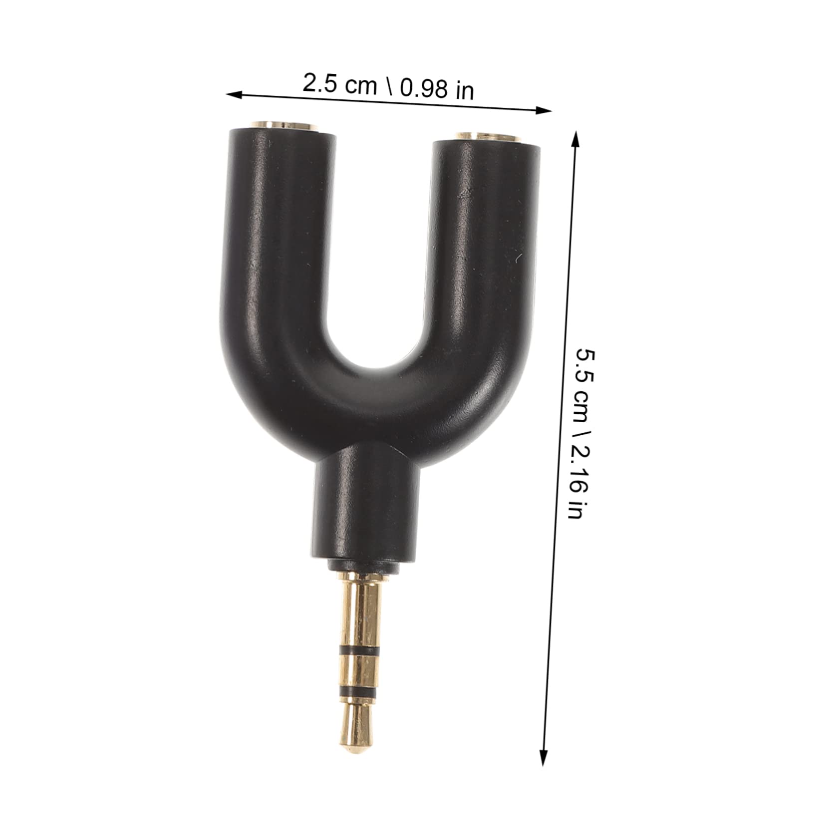 Uonlytech 30pezzi Adattatore Splitter Audio u Shape Per Cuffie Da Compatibile Con Tablet e Laptop Trasmissione Stabilizzata Per Condivisione Musica Con Amici