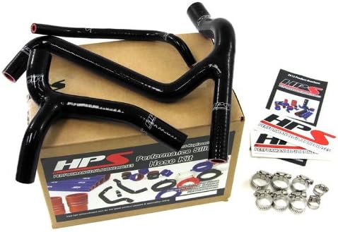 HPS (57-1243-BLK) Black Silicone Radiator Hose Kit for Kawasaki KX450F