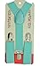 Baby Toddler Kids Children Boys Girls Y-Back Elastic Suspender & Bow Tie Plain Or Design Set (Mint)