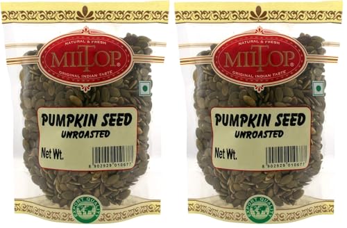 Image of Miltop Premium Raw Unsalted Pumpkin Seed for Eating, 500g (Pack of 2)