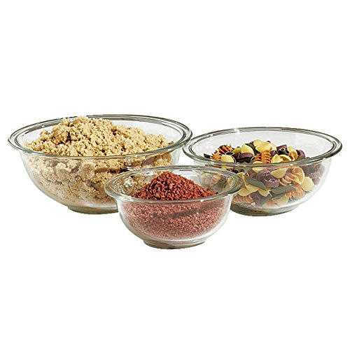 Set de 3 Tazones Pyrex de Vidrio miniatura 1