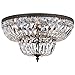 Crystorama 4 Light Clear Swarovski Strass Bronze Ceiling Mount