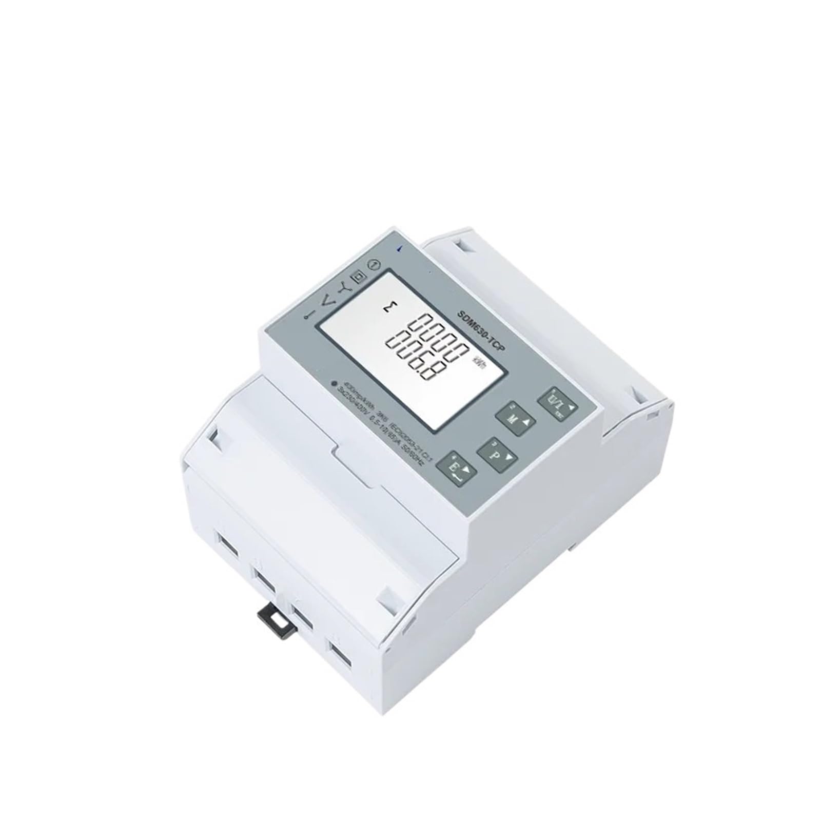 Contatore di energia su Guida DIN trifase a Quattro Fili SDM630-TCP Elettrico Industriale Multifunzionale