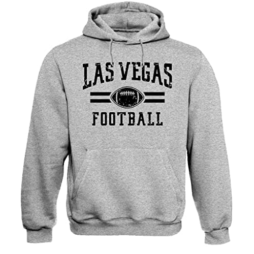 Xtreme Apparrel Las Vegas Football Men's Vintage Fan Hoodie Sweatshirt (Sport Grey Hoodie, M)