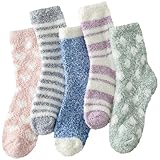 Tavaleu Fuzzy Socks for Women, Winter Soft Fluffy Socks Women, Warm Cozy Sock Home Sleeping Slipper Sock