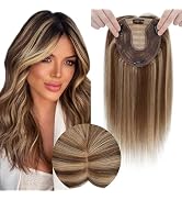 SEGOHAIR Hair Toppers for Women Real Human Hair No Bangs 13 * 15 cm Larger Silk Base 150% Density...