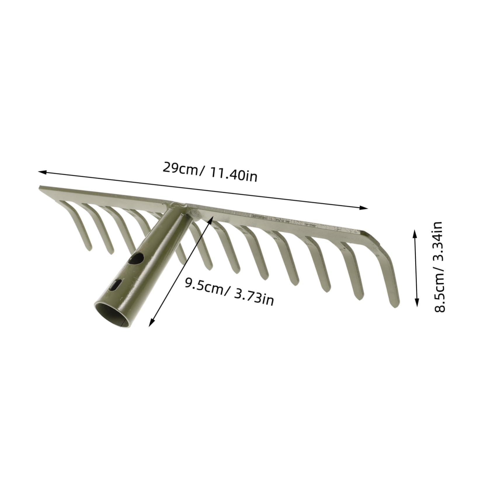 Hemobllo 3piezas Rastrillo De Jardín Metálico Resistente para Césped y Caídas Herramienta De Jardinería Ergonómica Fácil De Usar Limpieza De Jardines para Jardineros