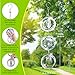 Bird Deterrents for Outside:Reflective Bird Scare Devices,3D Extra Sparkly Owl Wind Spinner Birds Scare Discs Set to Keep Pigeon and Woodpecker Away from Garden or Yard