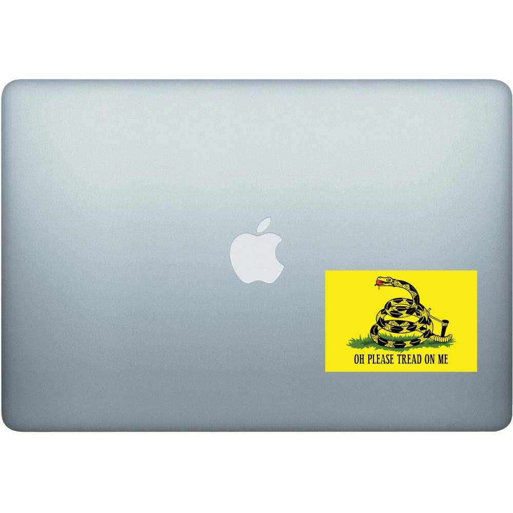 Oh Please Tread On Me - 5 Inch Full Color Decal for Macbooks or