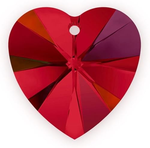 Miniatura 9 de 50 cuentas colgantes de cristal de corazón de 0.394 pulgadas (0.394 in), cuentas sueltas de piedra natal amarilla de topacio de noviembre para