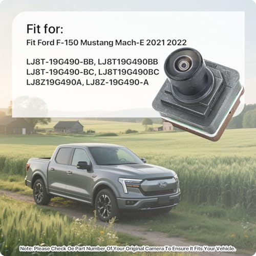Image of LJ8T-19G490-BB Front and Rear View Camera for Ford F-150 Mustang Mach-E 2021 2022, OE Back up Camera Replaces LJ8T19G490BB, LJ8T-19G490-BC, LJ8T19G490BC, LJ8Z19G490A, LJ8Z-19G490-A by GreenYi