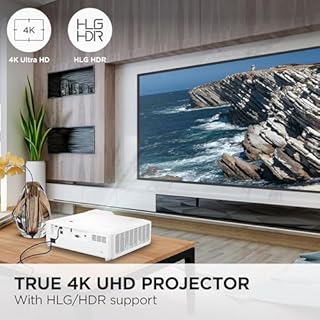 ViewSonic LS901-4K UHD 4K Laser Projector with 5500 Lumens, 1.7X Optical Zoom, 4K HDR/HLG Support, 4 Corner Adjustment, H/V Keystone, 360 Degrees Projection for Home Theater and Commercial Venues