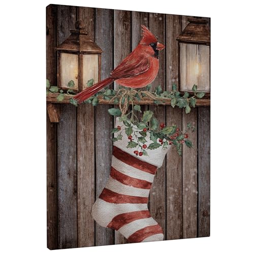 Toile murale cardinale pour remplacer vos décorations de Noël fades et froides