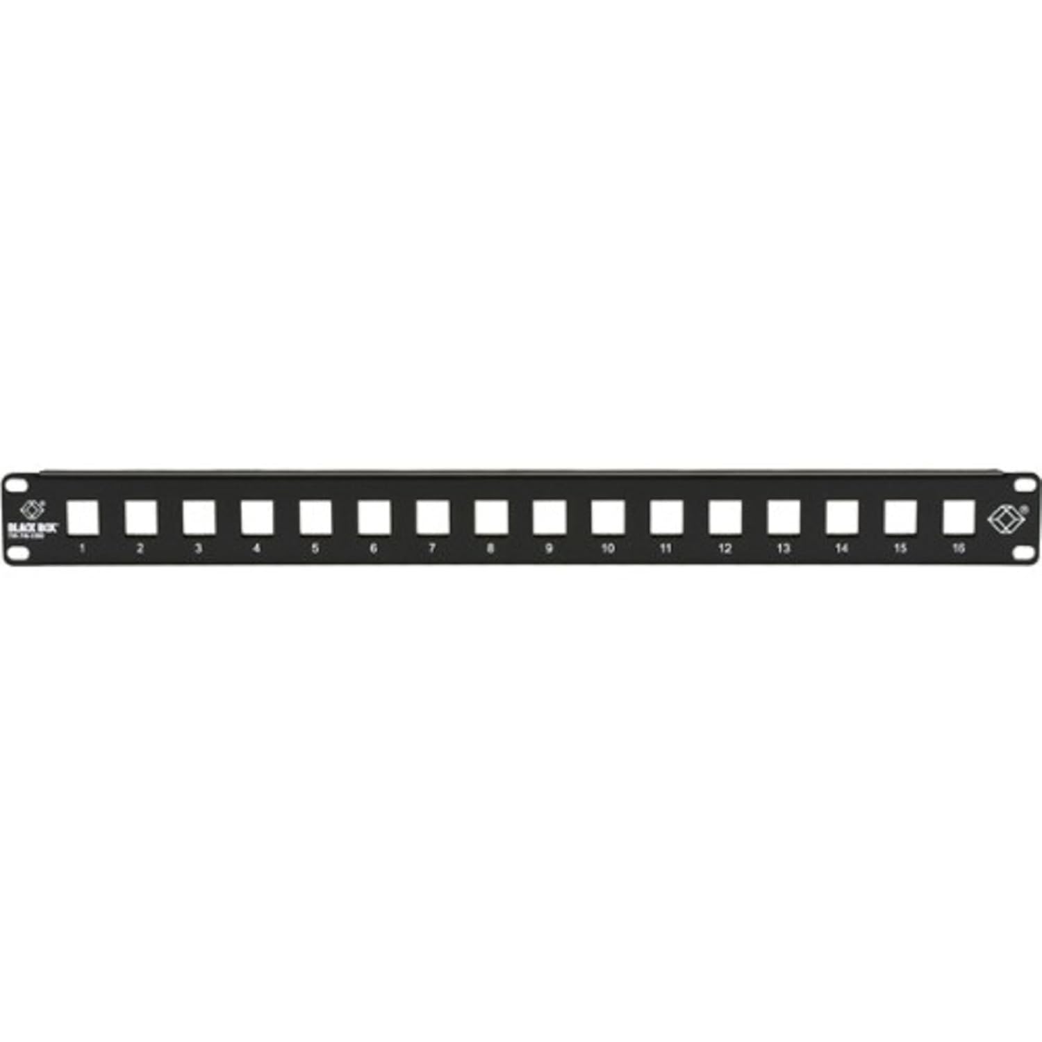 Black Box Multimedia Patch Panel, 1U, 16-Port