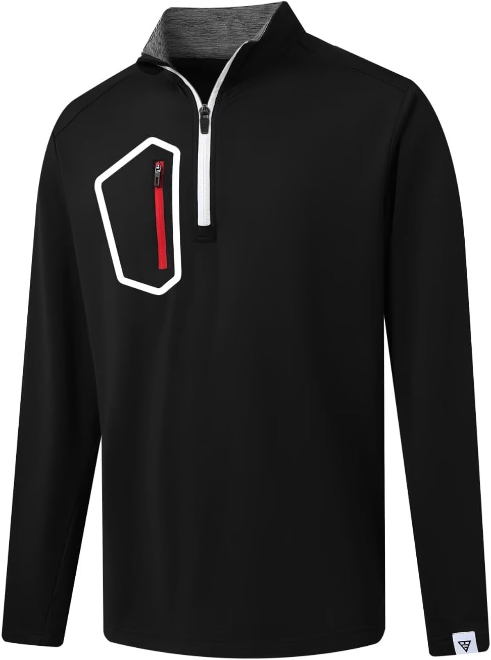 M MAELREG Quarter Zip Pullover Men Moisture Wicking Fleece lined Dry Fit Mock Neck Golf 1/4 Zip Pullover Mens Sweatshirt