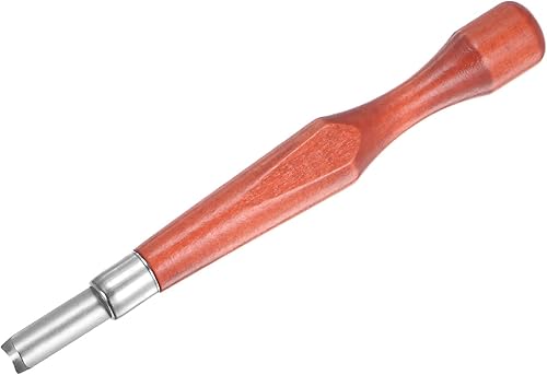 Miniatura 8 de uxcell Cuchillo de tallado de madera, cincel de herramienta de acero de alta velocidad de 0.236 pulgadas (0.236 in) medio redondo para escultura de
