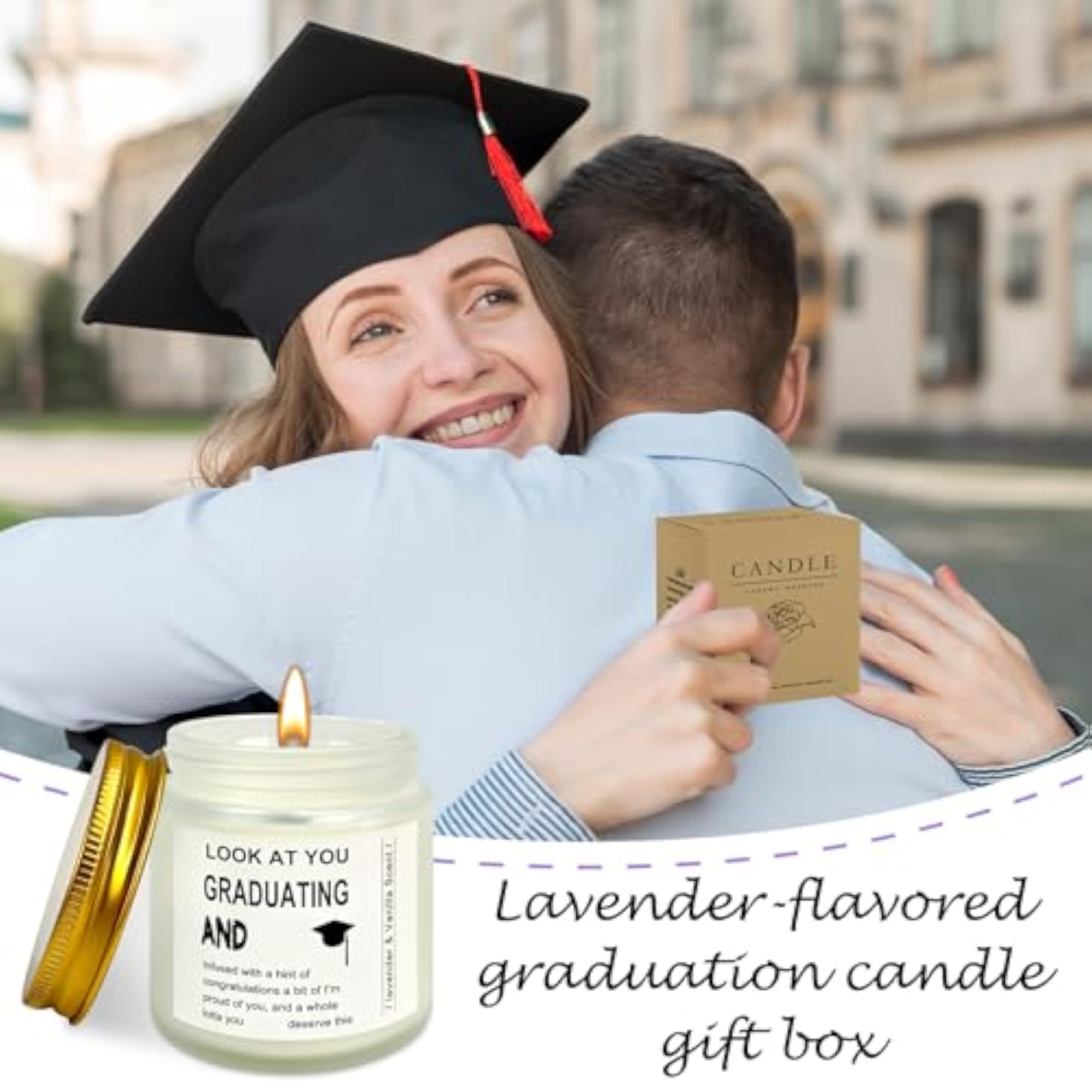 Funny Grad Candle Graduation Gift for Her 2025