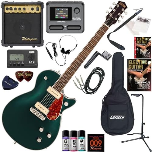 グレッチ エレキギター初心者入門 マルチエフェクターも入ってる!最強の20点セット G5210-P90 Electromatic/CGR(キャデラックグリーン)