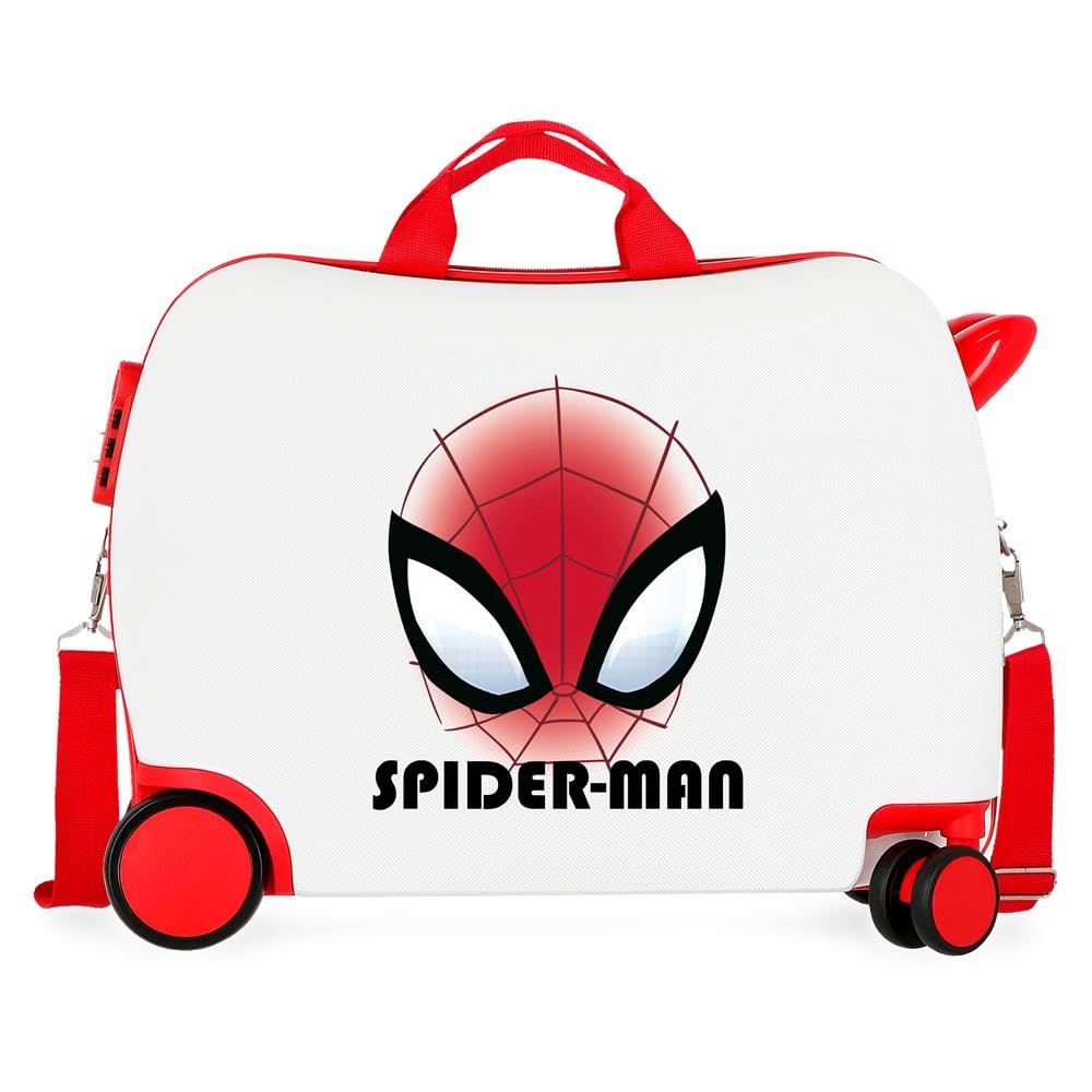 Marvel Joumma Marvel Spiderman Authentic Maleta Infantil Blanco 50x38x20 cms Rígida ABS Cierre de combinación Lateral 38L 1,8 kgs 2 Ruedas Equipaje Mano