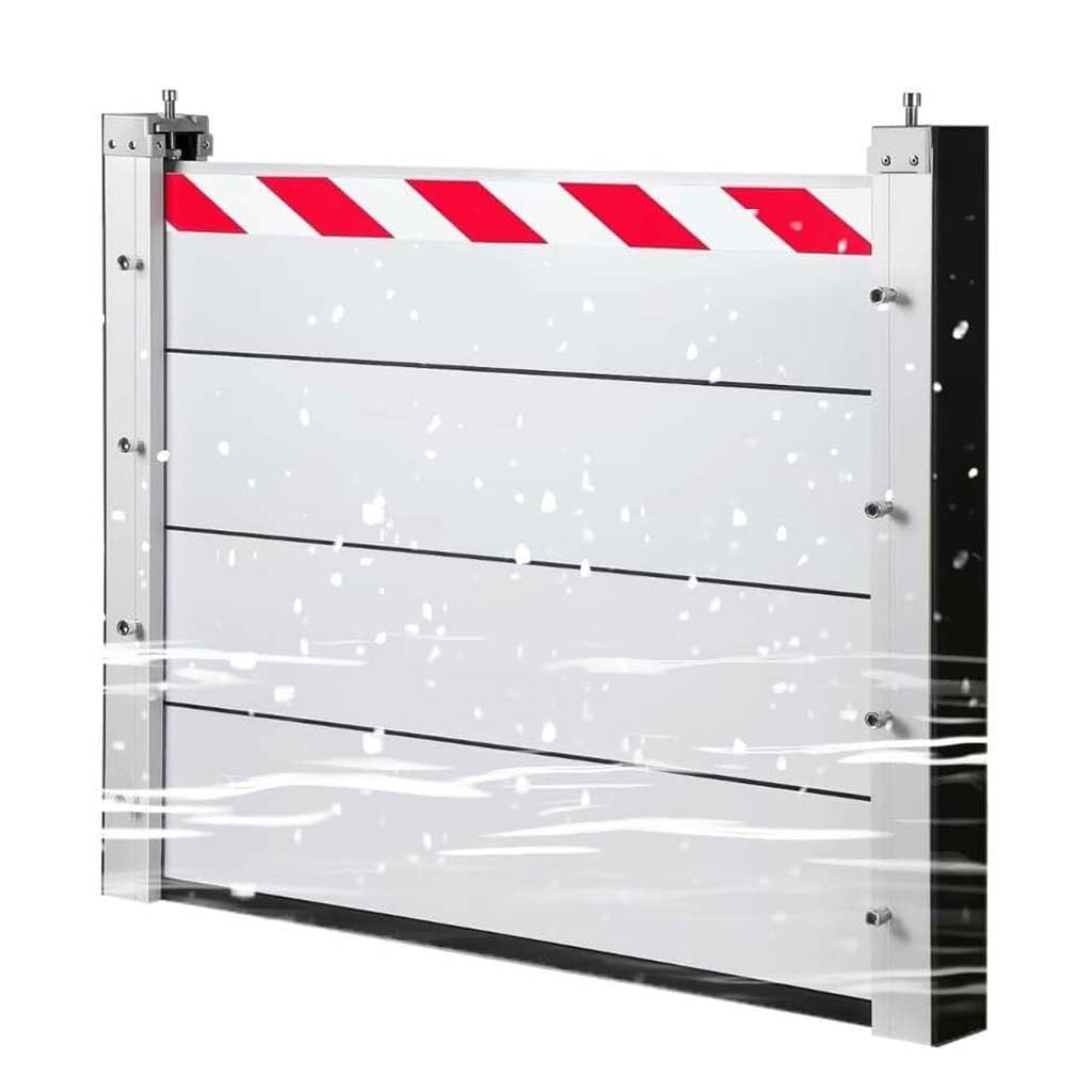 Barrière anti-inondation pour porte de garage en aluminium réutilisable de 60x60 cm