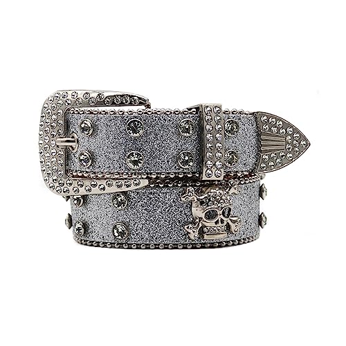 Ceinture tête de mort avec strass ajustement parfait jean et robe - 2